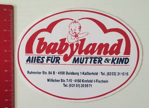 Aufkleber sticker babyland - aufkleber/sticker:,